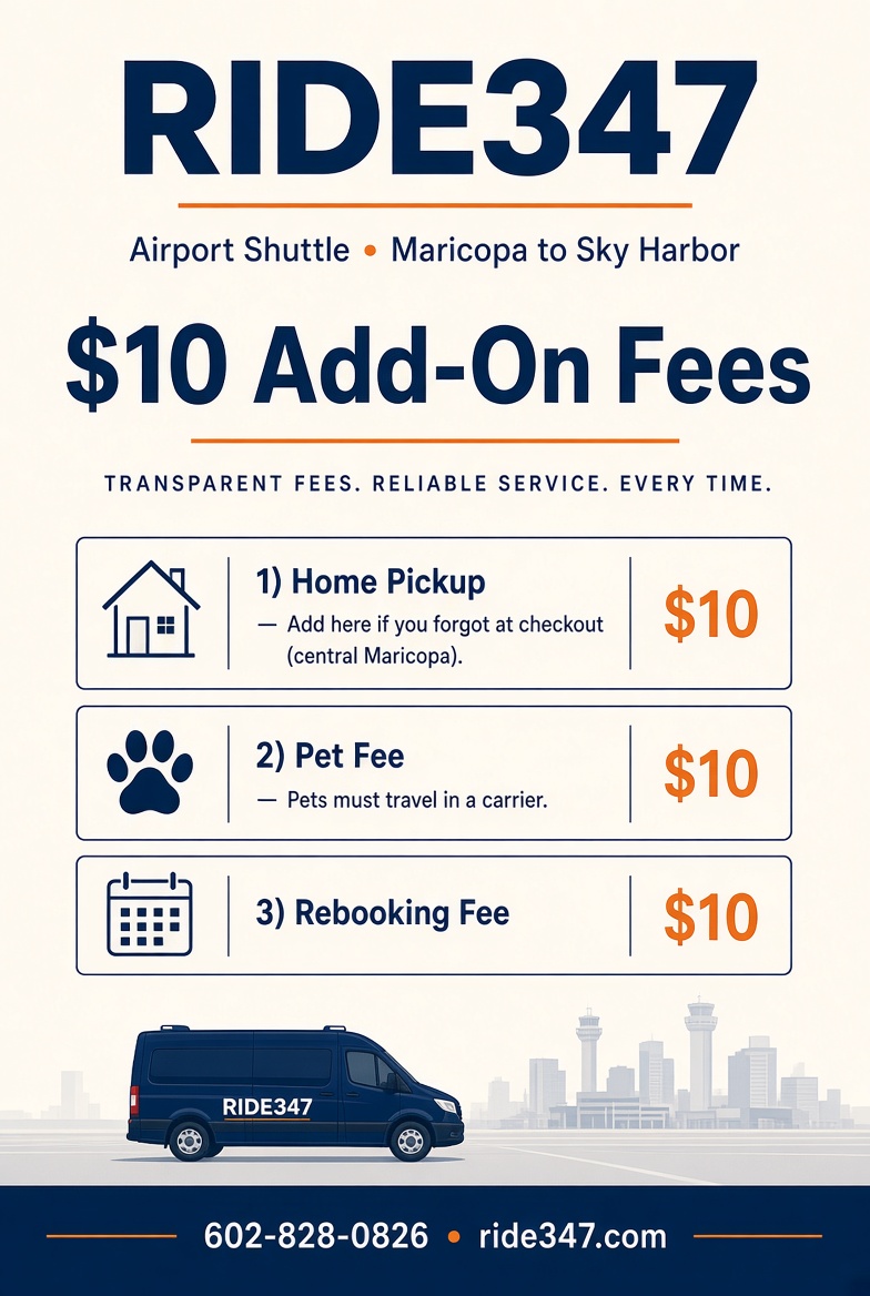 Home pick-up/drop-off/RE-BOOKING FEE