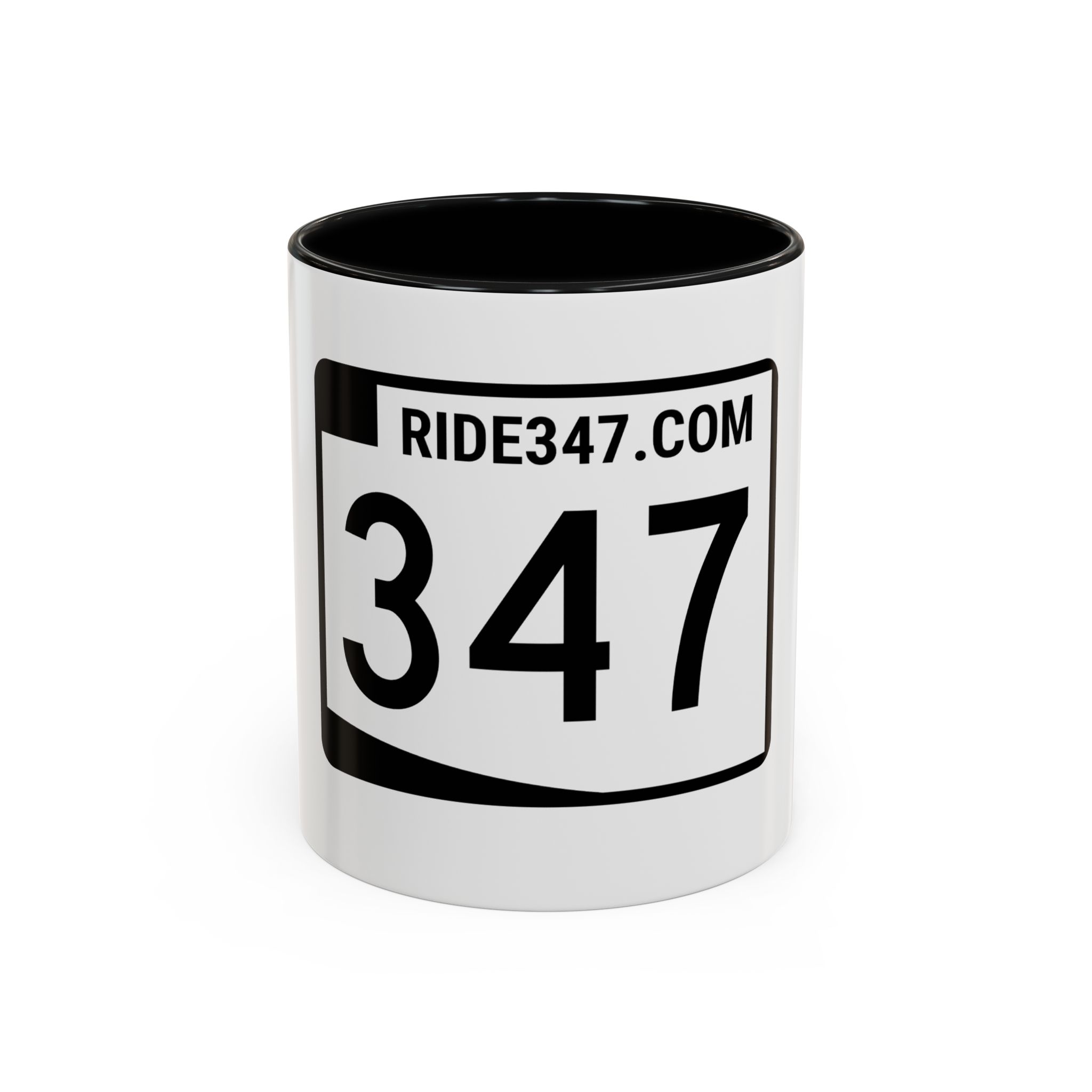 Coffee Mug — RIDE347 Racing Number Accent Mug