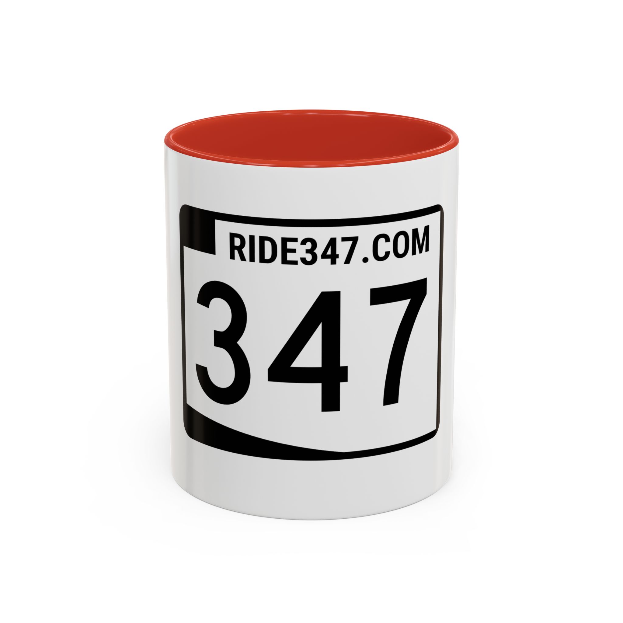 Coffee Mug — RIDE347 Racing Number Accent Mug - Image 13