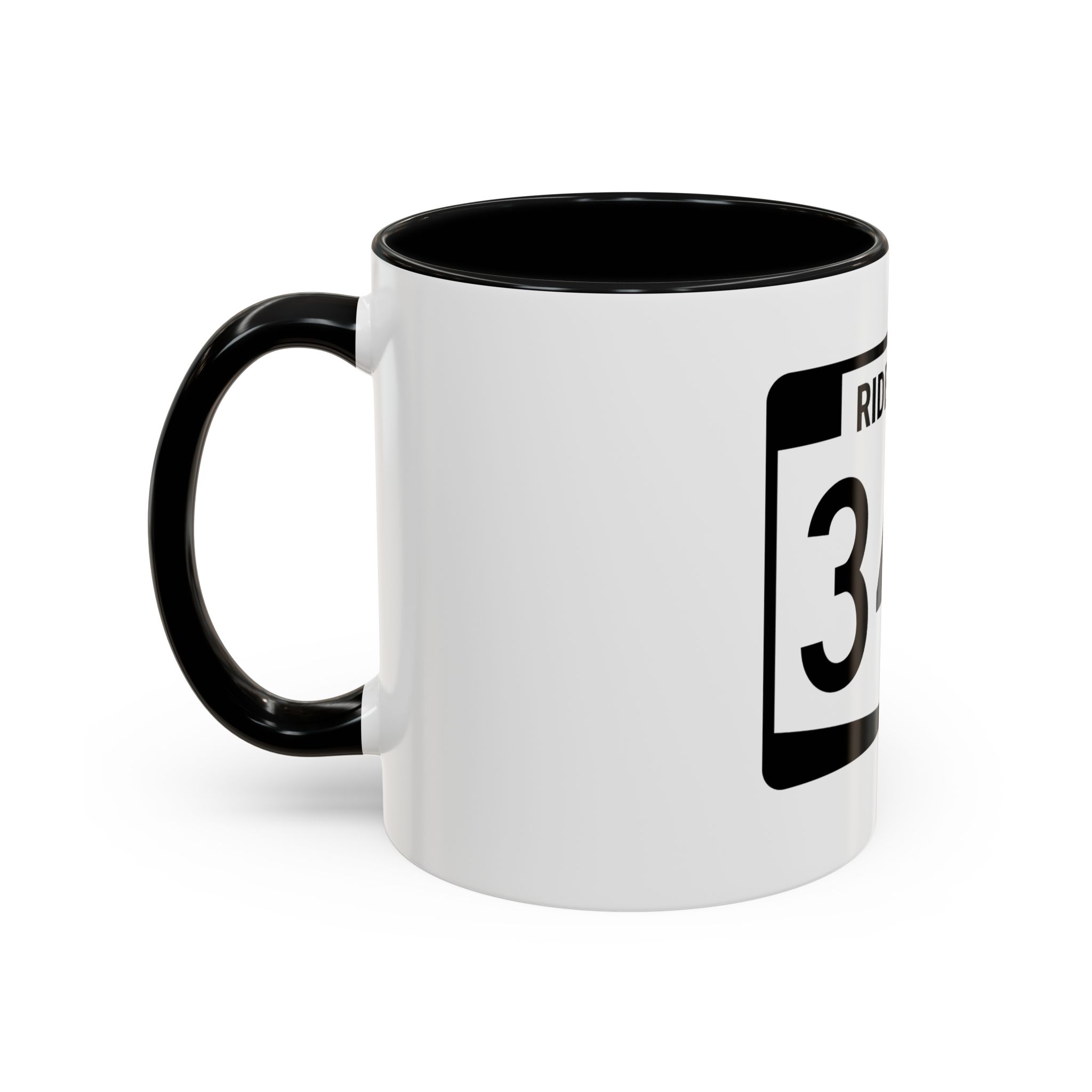 Coffee Mug — RIDE347 Racing Number Accent Mug - Image 3