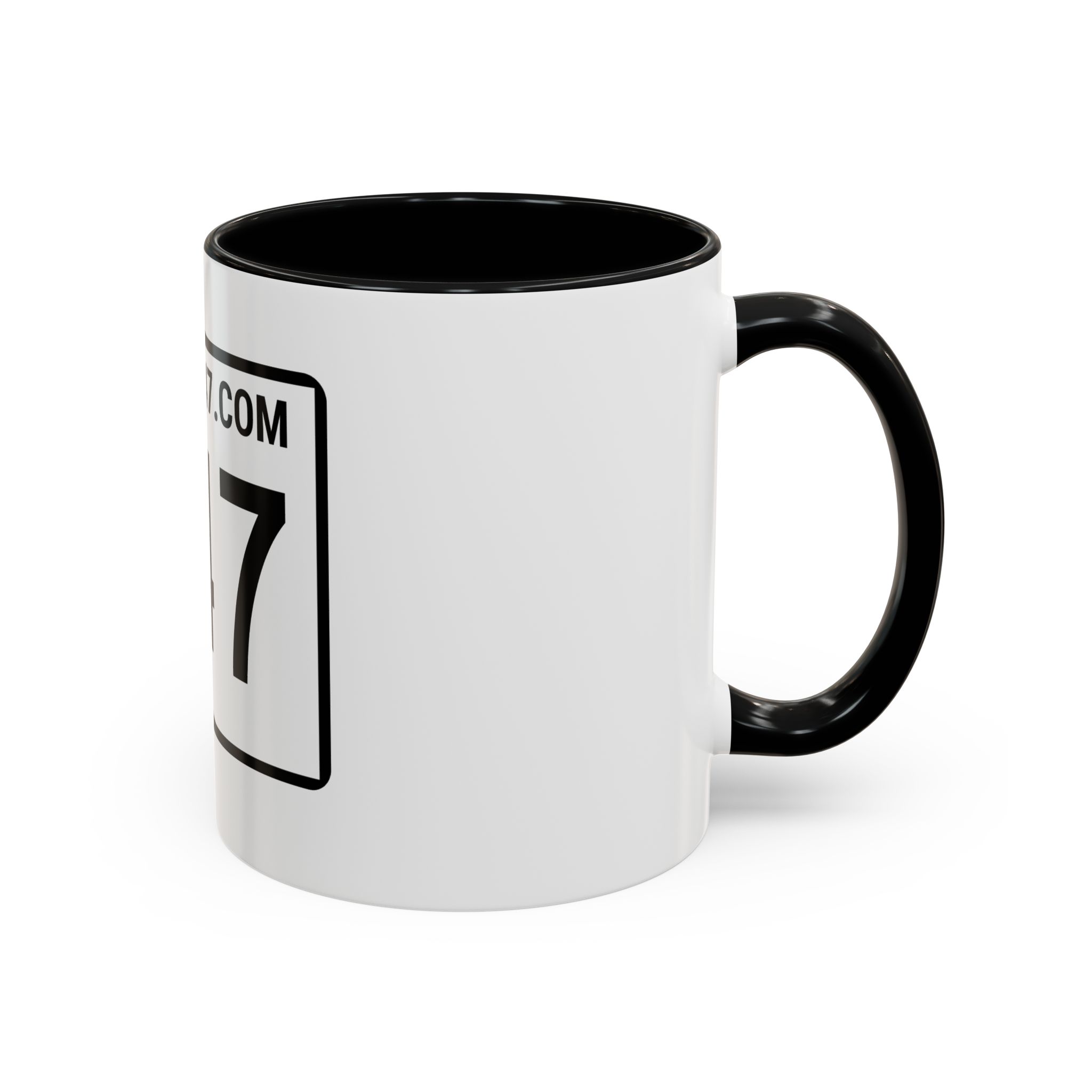Coffee Mug — RIDE347 Racing Number Accent Mug - Image 2