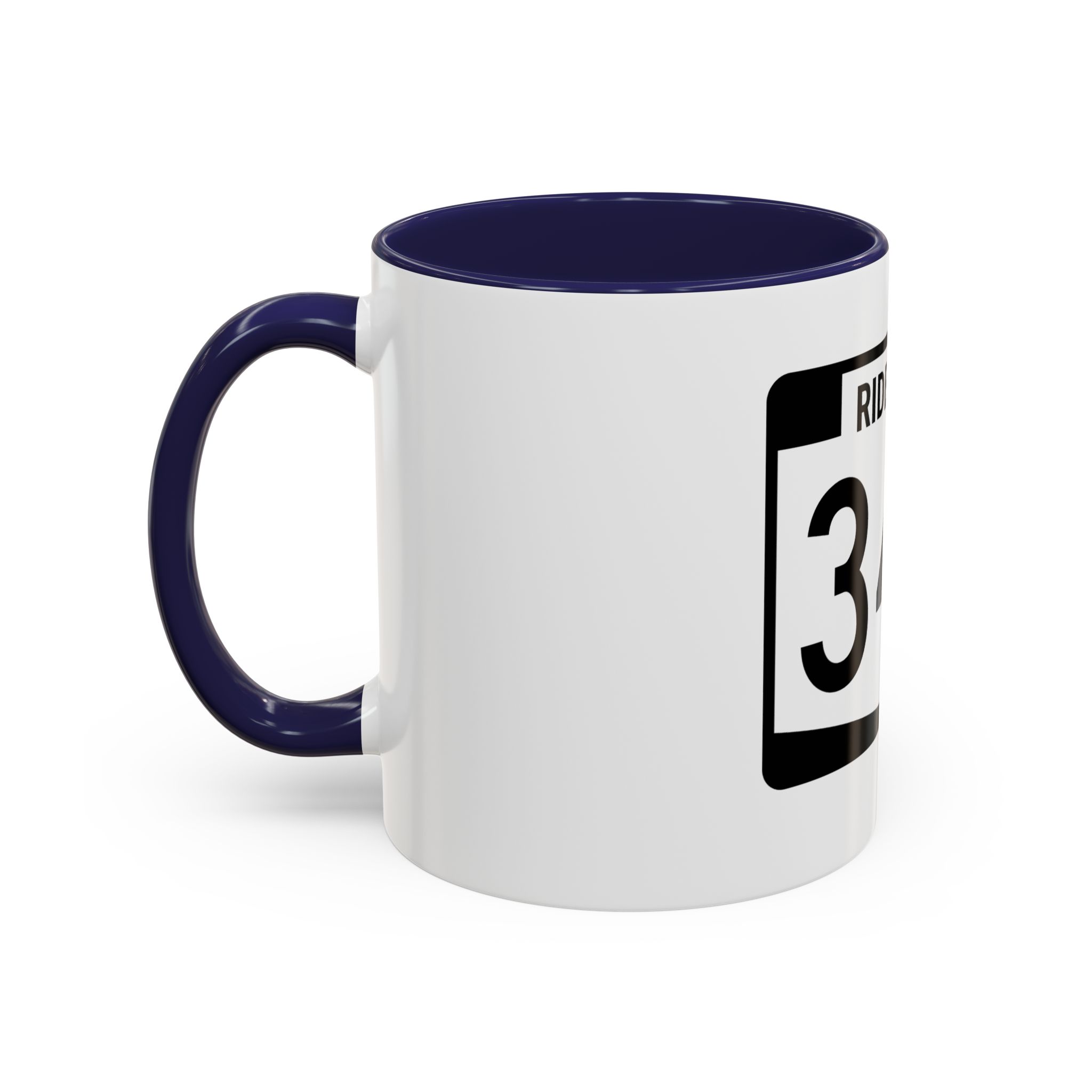 Coffee Mug — RIDE347 Racing Number Accent Mug - Image 7