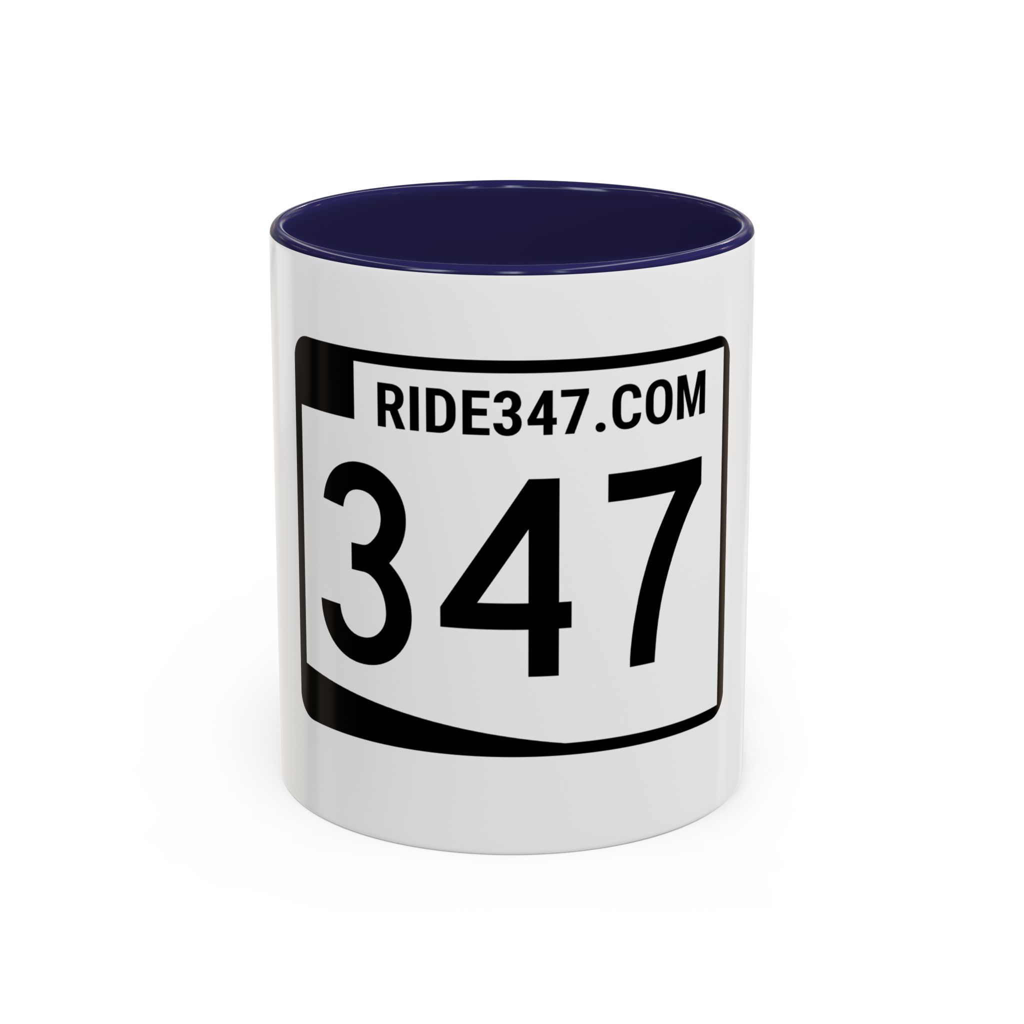 Coffee Mug — RIDE347 Racing Number Accent Mug - Image 5