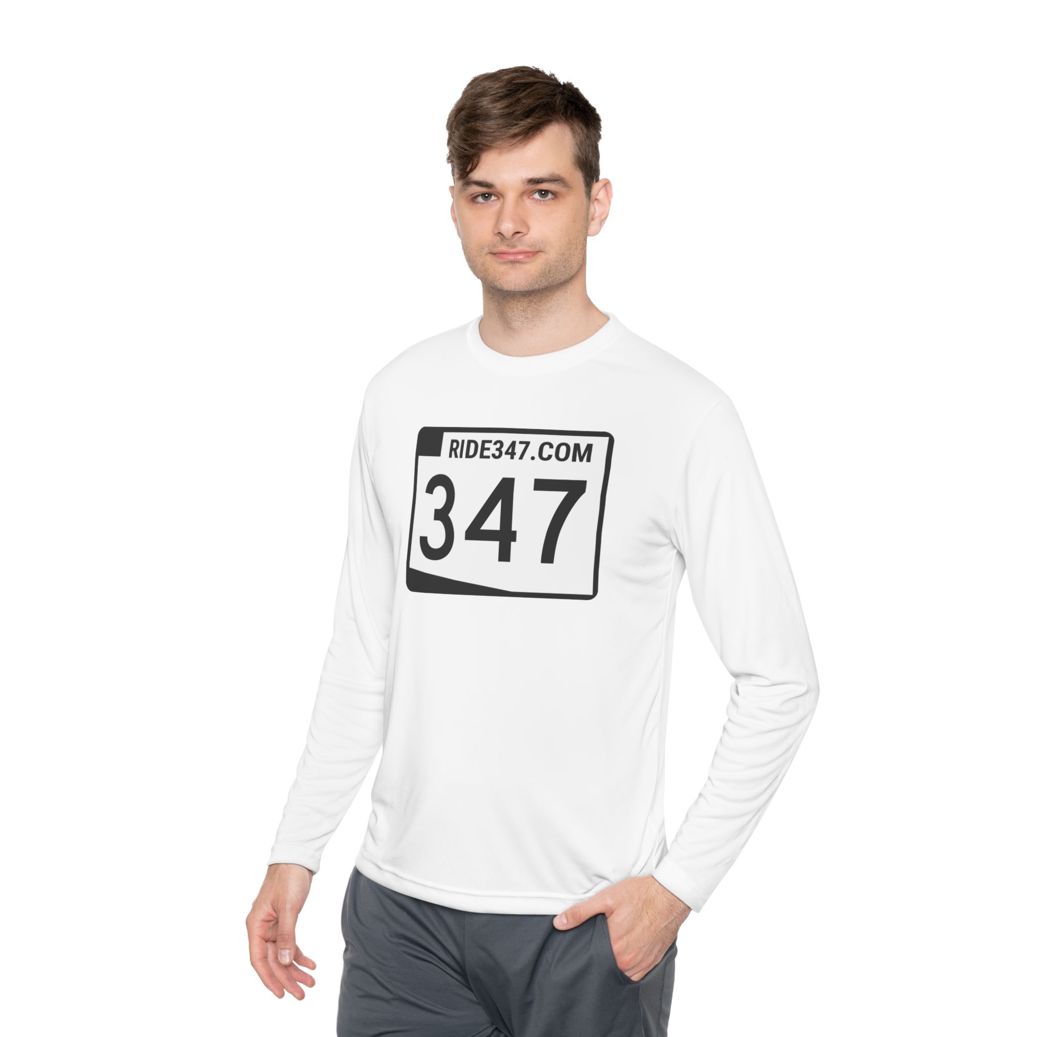 Long Sleeve Tee — 'It's a New Day' 347 Logo Comfort Shirt - Image 3
